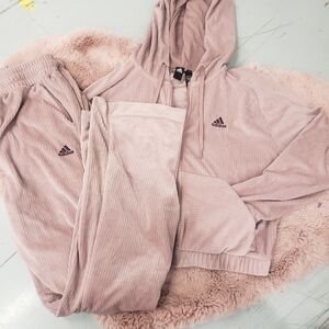 Adidas Women's Blush Pink Matching Lounge Set